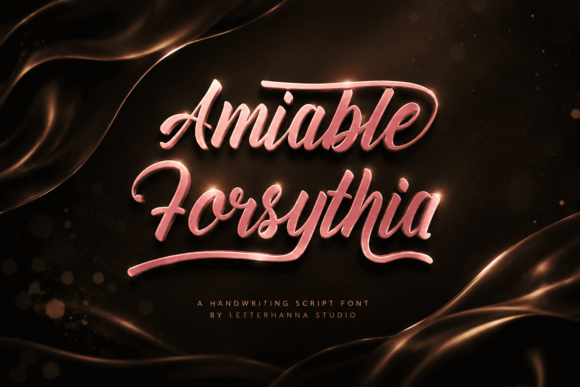 Amiable Forsythia: A Bold, Joyful Handwriting Script Font
