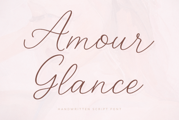 Amour Glance: Elegant Handwritten Script Font
