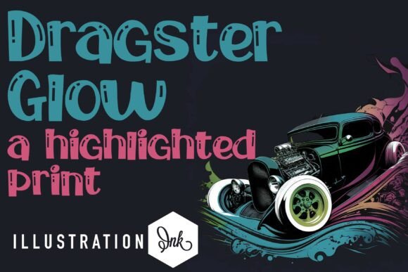 Dragster Glow: Ignite Your Designs with Retro Energy