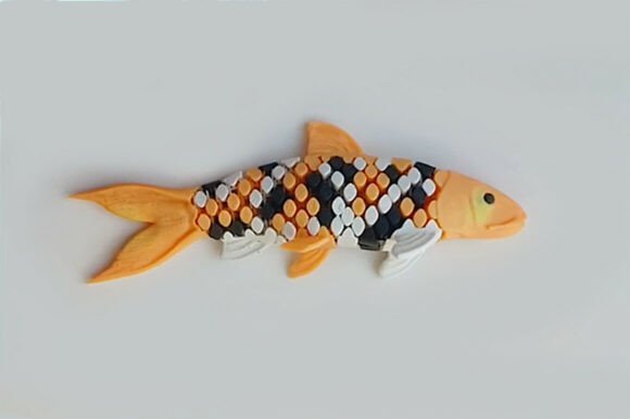 Elegant Articulated Flexi Koi Fish for Your 3D Prints
