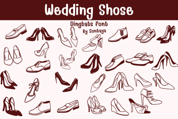 Elegant Wedding Shoes Font for Your Designs