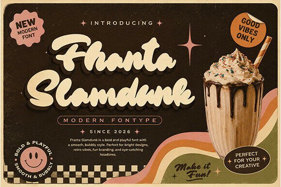 Fhanta Slamdunk: A Groovy Font for Modern Designs